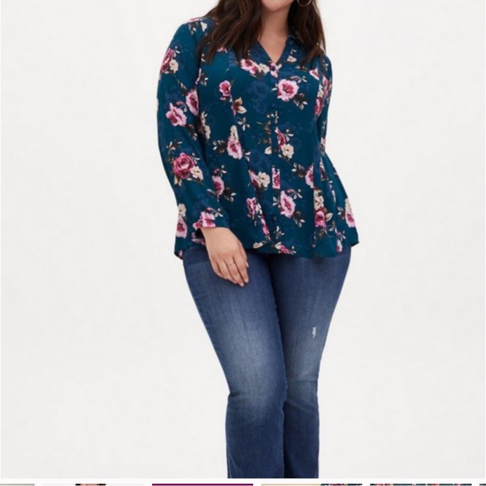 Torrid fit and flair long sleeve top - Picture 4 of 11